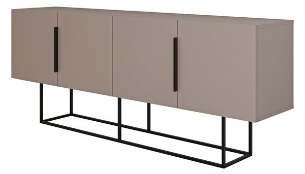 Cassettiera bassa grigio-beige 200x80 cm Titan - Marckeric