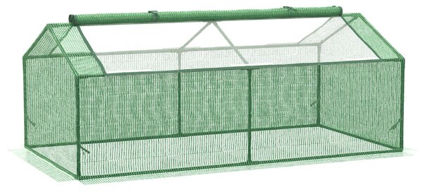 Mini Serra da Giardino 180x90x70 cm in Polietilene Verde