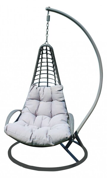 Dondolo Lipari in Wicker Grigio