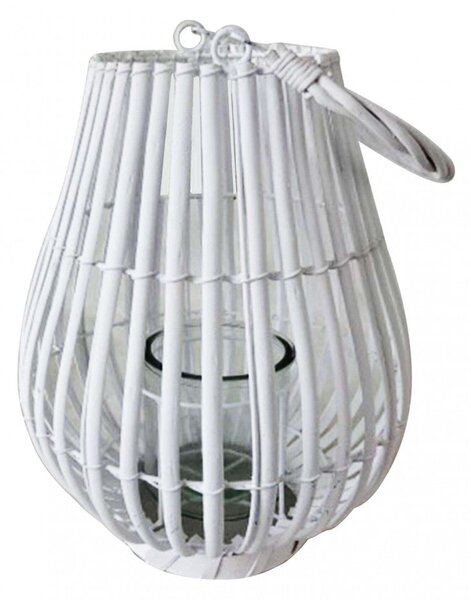 Lanterna Celeste in Vimini Bianco
