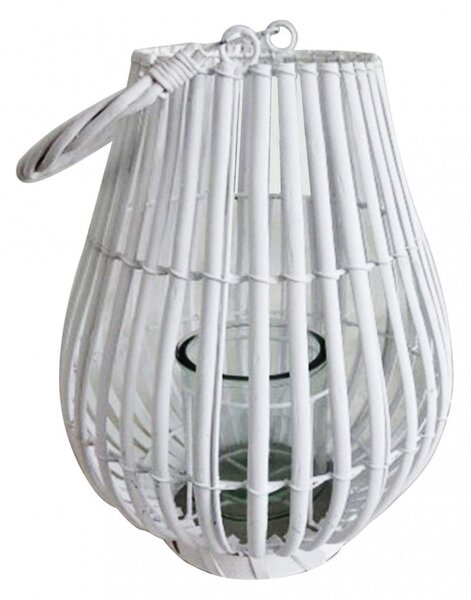 Lanterna Celeste in Vimini Bianco