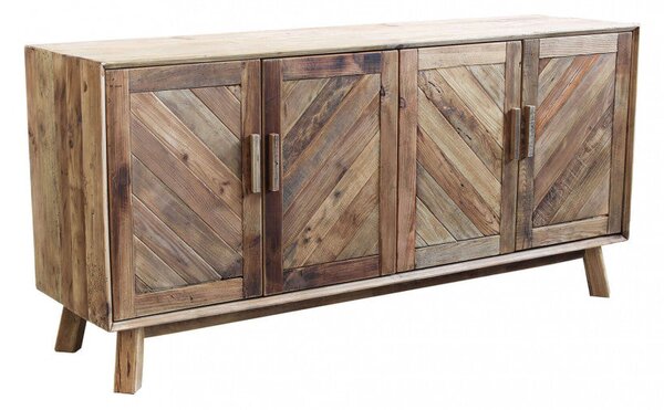Credenza Roland 180x48x85 h cm in Pino riciclato Marrone
