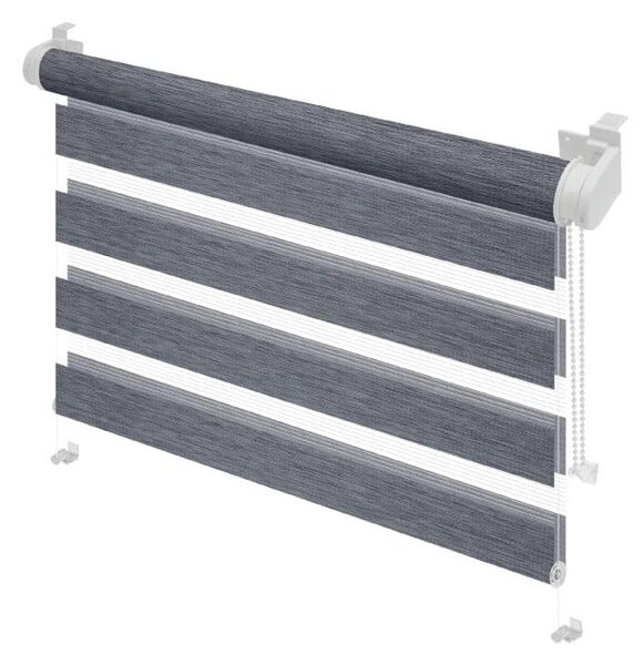 Tenda a pacchetto giorno/notte color antracite 57x150 cm Zebra Silvalin – Gardinia