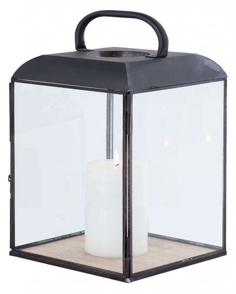 Lanterna Millicent Piccola 19,5x19,5x34 h cm in Acciaio Antracite