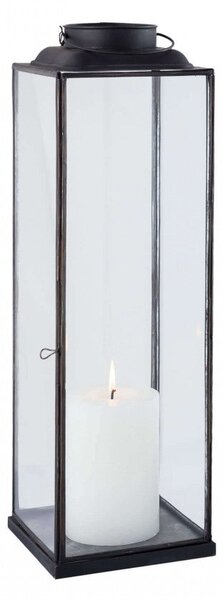 Lanterna Mollie Grande 18x18x58 h cm in Acciaio Antracite