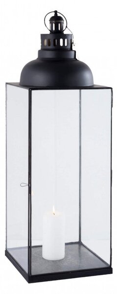 Lanterna Missie Grande 29x29x89 h cm in Acciaio Antracite