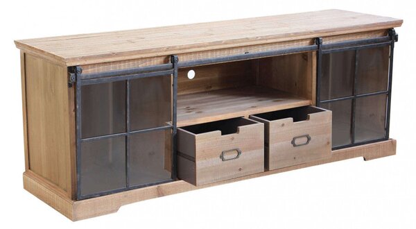 Mobile Dorian 160x45,5x60 h cm in Legno Marrone