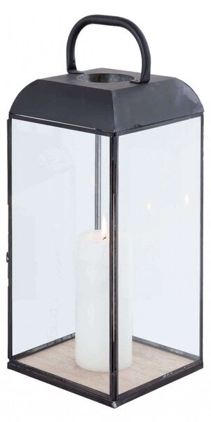 Lanterna Millicent Grande 19,5x19,5x54 h cm in Acciaio Antracite