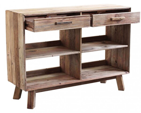 Mobile Dylan 117,8x40x85 h cm in Pino riciclato Marrone