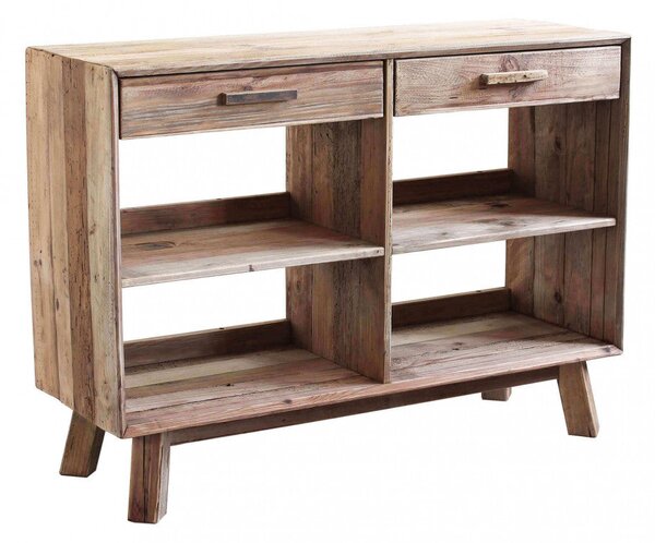 Mobile Dylan 117,8x40x85 h cm in Pino riciclato Marrone