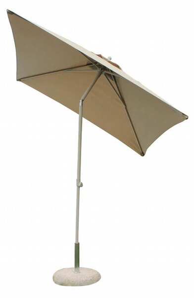 Ombrellone da Giardino Nice 2x2 m in Alluminio Tortora