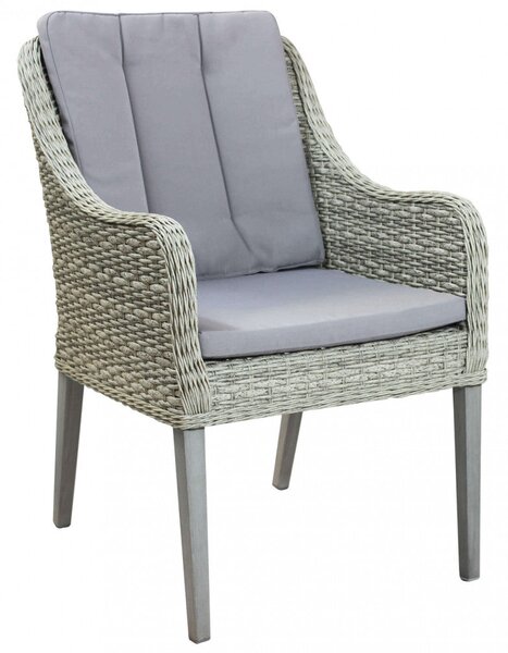 Poltrona Malesia 58x60x88 h cm in Wicker Grigio
