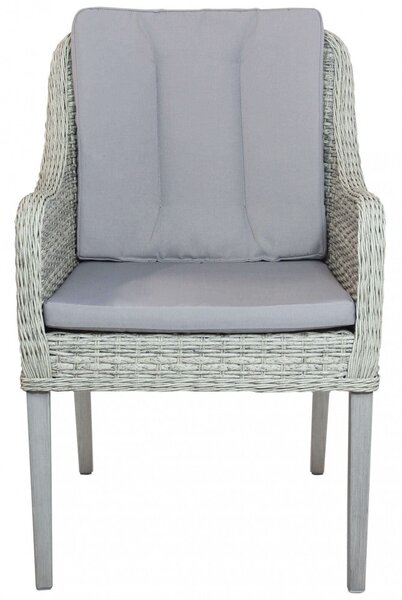 Poltrona Malesia 58x60x88 h cm in Wicker Grigio