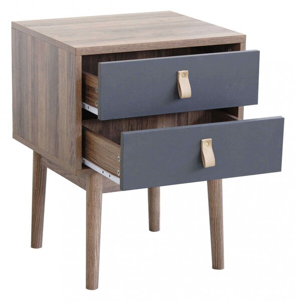 Mobiletto Pascal 45x39x59 h cm in Legno Grigio