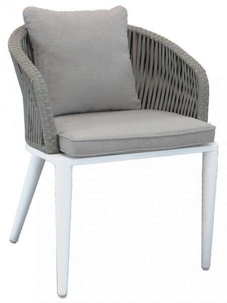 Sedia Granada 61x61x78,5h cm in Alluminio Grigio