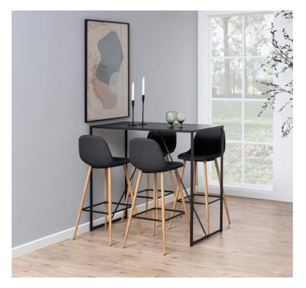 Sgabello da bar in colore grigio-naturale 101 cm Wilma - Actona
