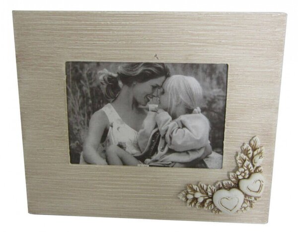 Portafoto 18x13 Shabby Chic Rettangolare 26,5x2,5x22,5 h cm in MDF