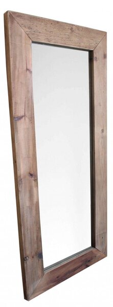 Specchio Trevor 180x80x5 h cm in Pino riciclato Marrone