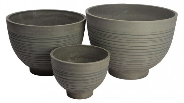 Vaso Piccolo Narciso Ø25x18,5 cm in Fibra sintetica Antracite