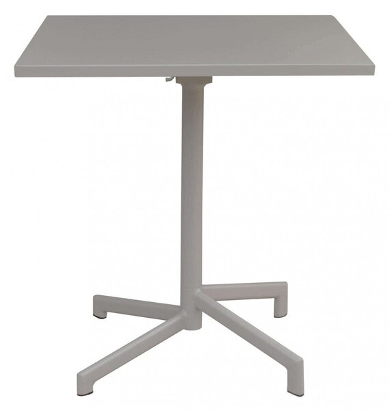 Tavolo Vega 70x70x73 h cm in Acciaio Tortora