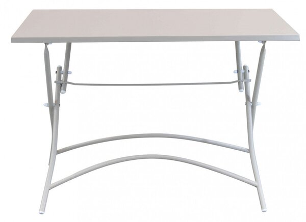 Tavolo Bristol 110x70x72 h cm in Acciaio Tortora