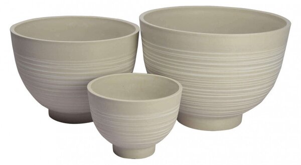Vaso Piccolo Narciso Ø25x18,5 cm in Fibra sintetica Bianco
