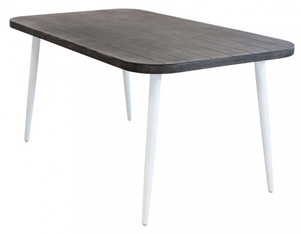 Tavolo Granada 160x90x74,5 h cm in Alluminio Grigio
