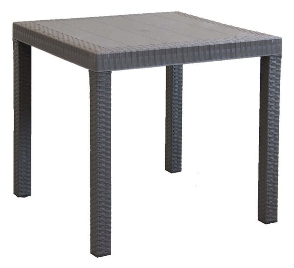 Tavolo Dallas 80x80x74 h cm in Wicker Taupe