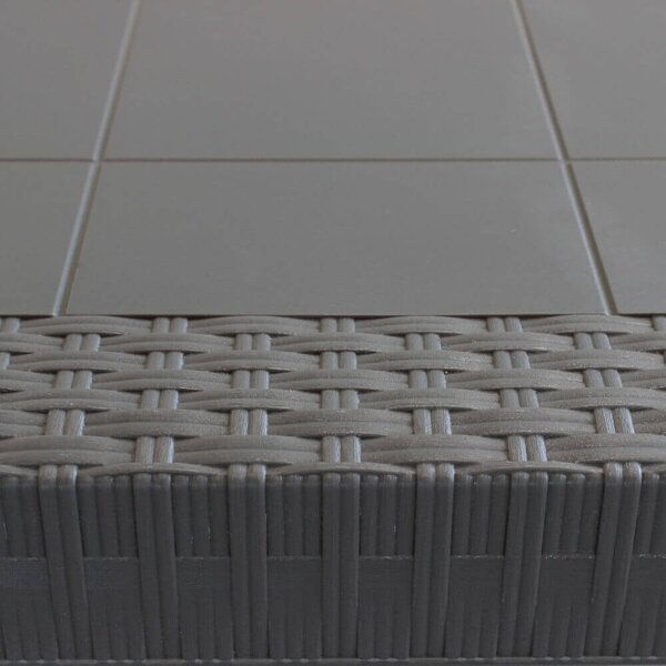 Tavolo Dallas 80x80x74 h cm in Wicker Taupe