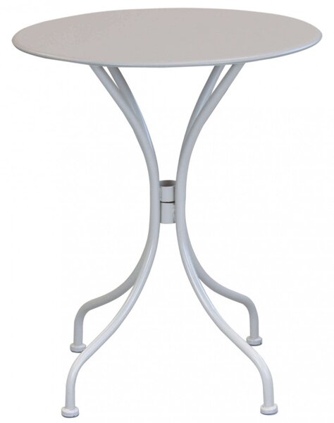 Tavolo Bristol Ø60x71h cm in Acciaio Tortora