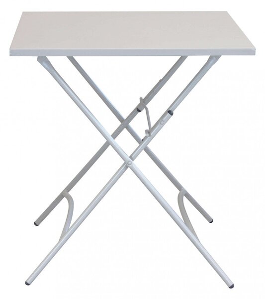 Tavolo Bristol 70x70x72 h cm in Acciaio Tortora Chiaro