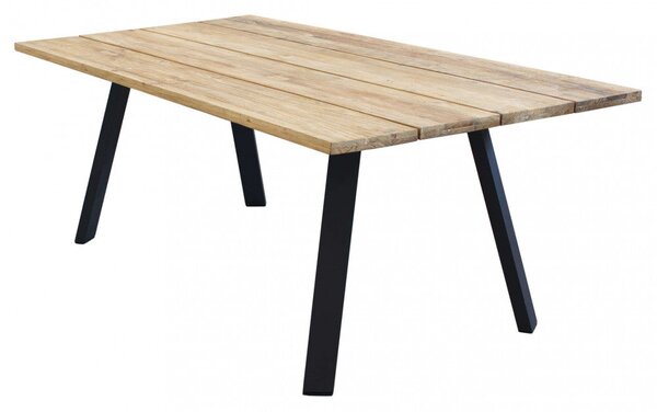 Tavolo Nevis 200x100x74 h cm in Legno Antracite