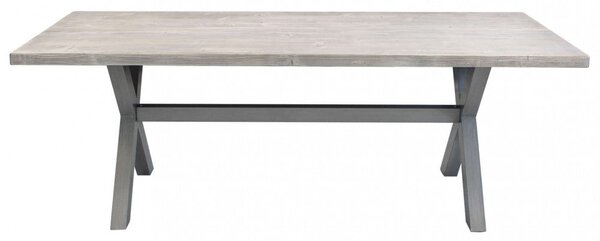 Tavolo Malesia 200x100x74 h cm in Alluminio Grigio