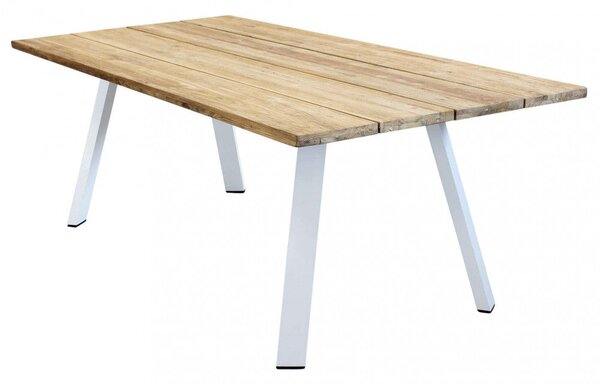 Tavolo Nevis 200x100x74 h cm in Legno Bianco