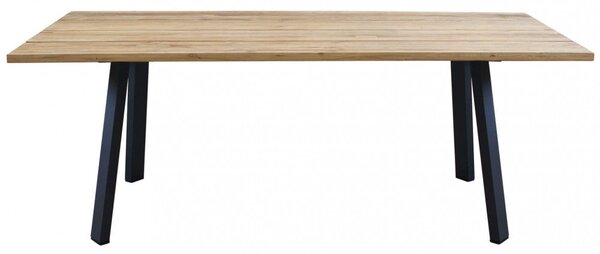 Tavolo Nevis 200x100x74 h cm in Legno Antracite