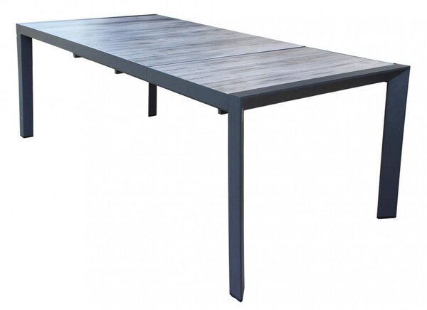 Tavolo Allungabile Portland 175/235x100x75 h cm in Alluminio Antracite