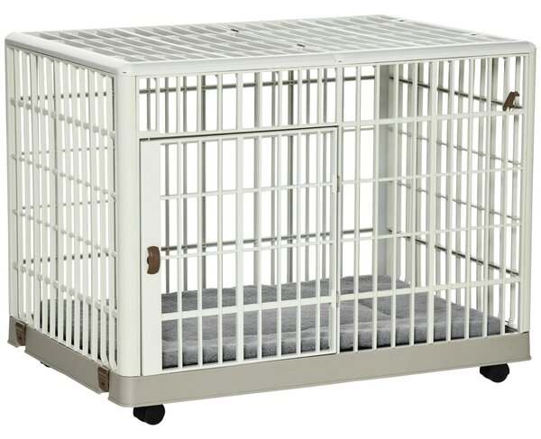 Gabbia per Cani 81x55,5x62,5 cm in ABS e PP Beige