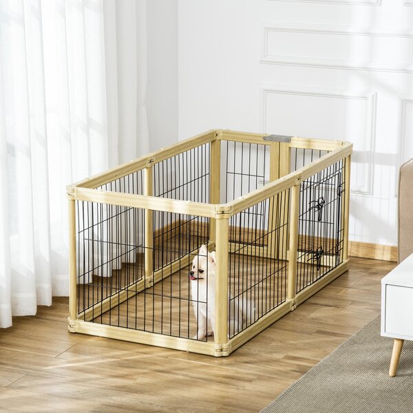 Gabbia per Cani 70x62 cm in Plastica e Filo di Acciaio