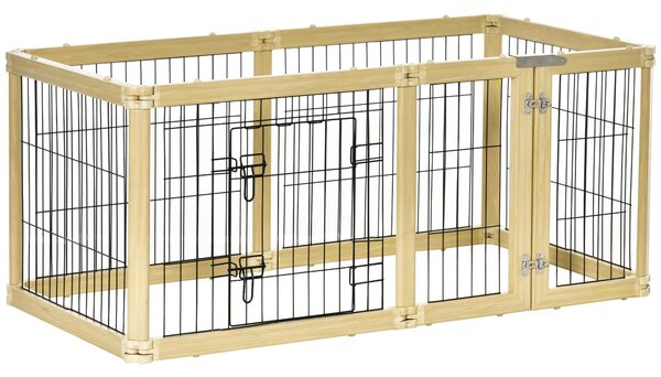 Gabbia per Cani 70x62 cm in Plastica e Filo di Acciaio