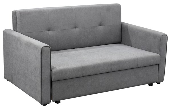 Divano Letto 2 Posti 152x101x81 cm in Tessuto Grigio