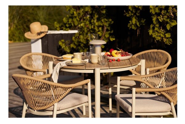 Tavolo da pranzo da giardino rotondo in metallo ø 90 cm Abela – House Nordic