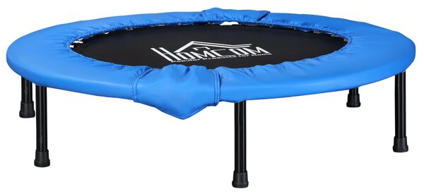 Trampolino Elastico Fitness Ø96,5 cm in Acciaio e PVC Nero e Blu
