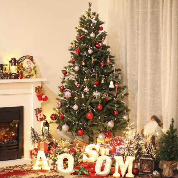Albero di Natale Artificiale 210 cm 934 Rami Pino Verde