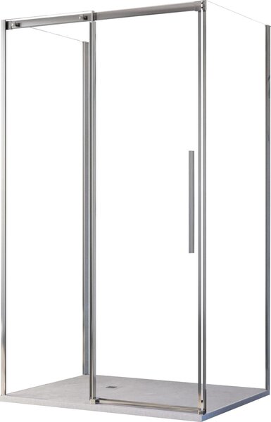Box Doccia 3 Lati 70x160x70 cm 1 Anta Scorrevole in Cristallo Trasparente 8mm H200 Bonussi Eliane