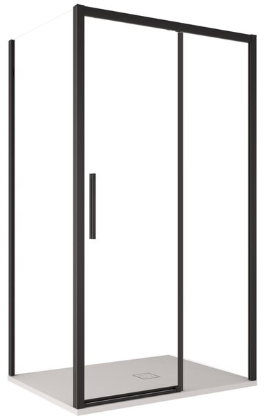 Box Doccia Angolare 1 Anta Scorrevoe in Cristallo Trasparente 6mm H195 Bonussi Eliane 70x100 cm