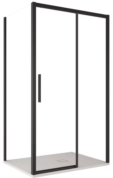 Box Doccia Angolare 1 Anta Scorrevoe in Cristallo Trasparente 6mm H195 Bonussi Eliane 70x100 cm