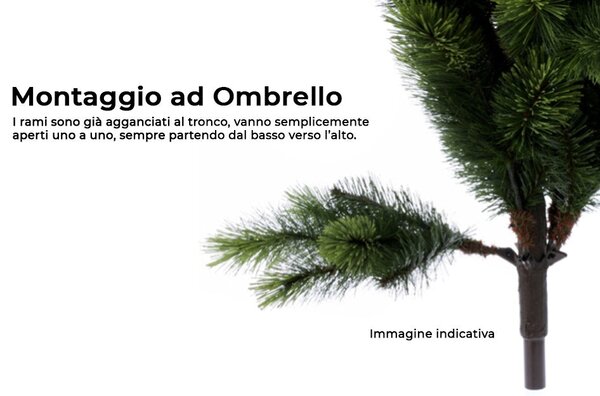 Albero di Natale Artificiale H270cm Gran Paradiso Verde