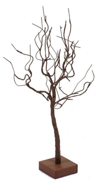 Albero di Natale Luminoso 32 LED in Carta H53cm Marrone