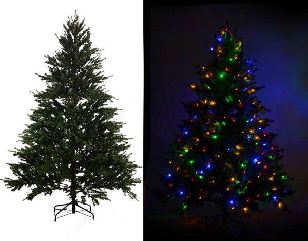Albero di Natale Luminoso 250 LED H195cm Verde