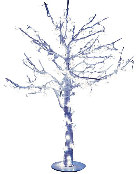 Albero di Natale Luminoso con 216 Led Bianco Freddo H100cm Ciliegio